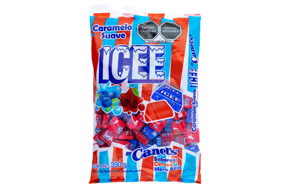 Caramelo Suave Icee Cereza Y Mora C/92g