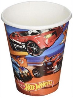 Vaso 9oz Hot Wheels C/1