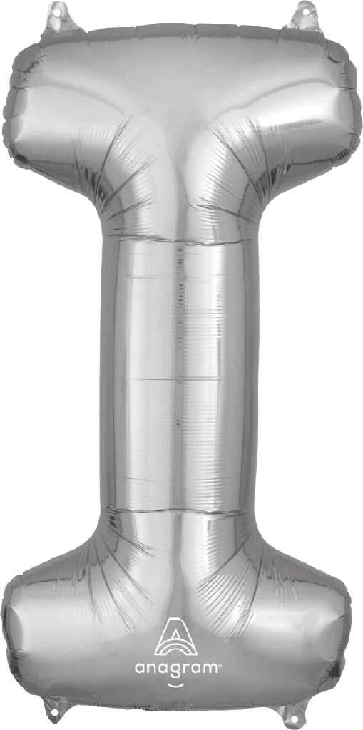 Globo 36" Letra I Plata C/1