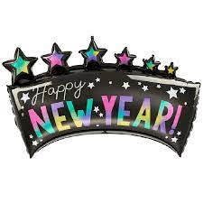 Globo 36" Banner De Año Nuevo C/1