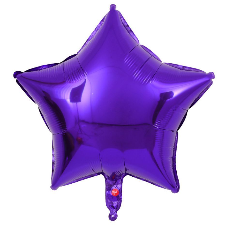Globo 9" Estrella Morado C/1