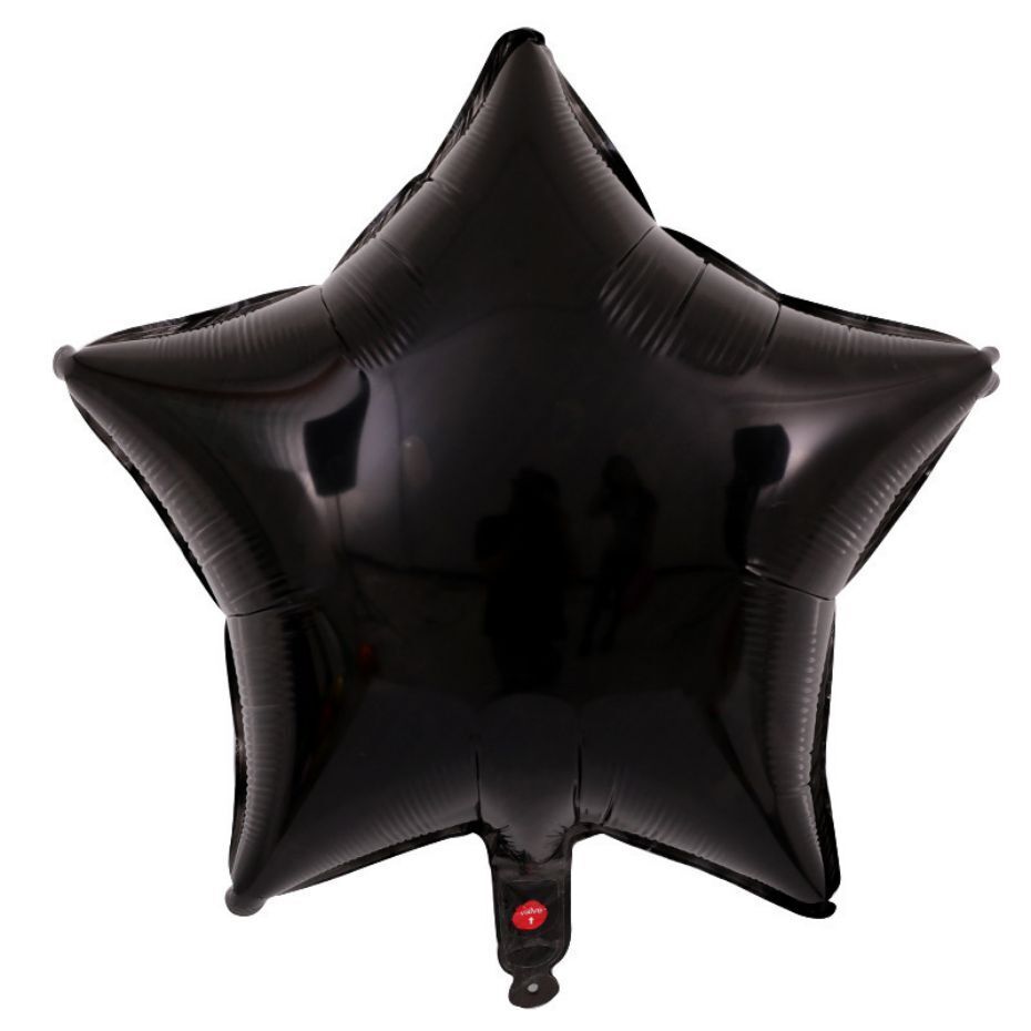 Globo 4" Estrella Negra C/1