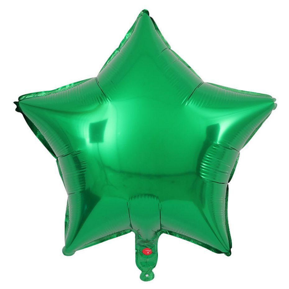 Globo 4" Estrella Verde Bandera C/1
