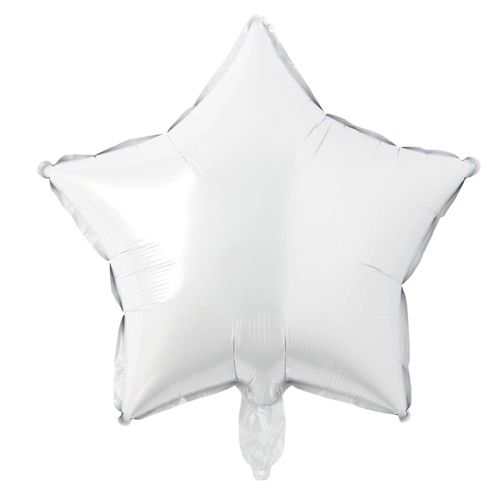 Globo 9" Estrella Blanco C/1