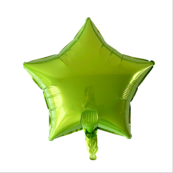 Globo 9" Estrella Verde Kiwi C/1