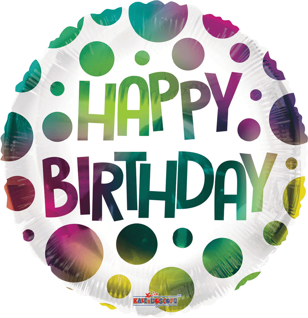 Globo 4" Birthday Dots