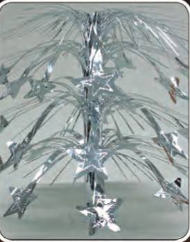 Centro De Mesa Cascada Estrellas Plata C/1