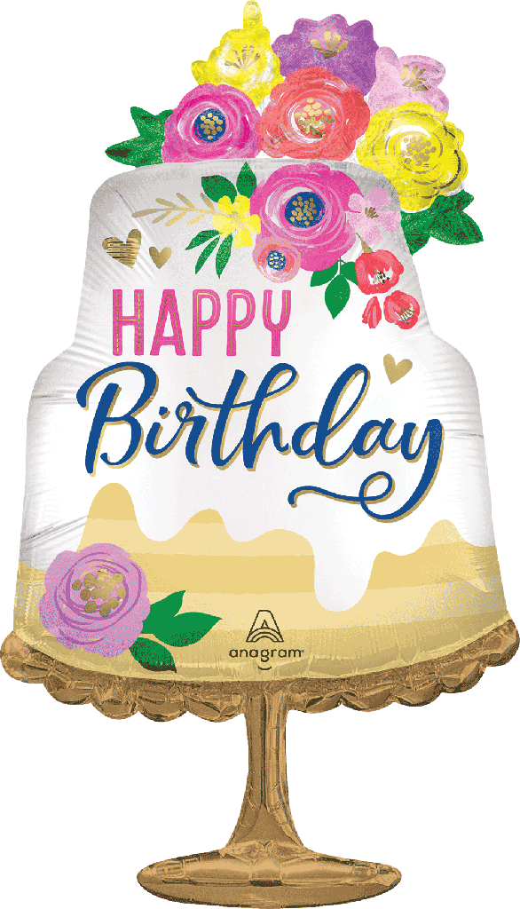 Globo 36" Birthday Floral C/1