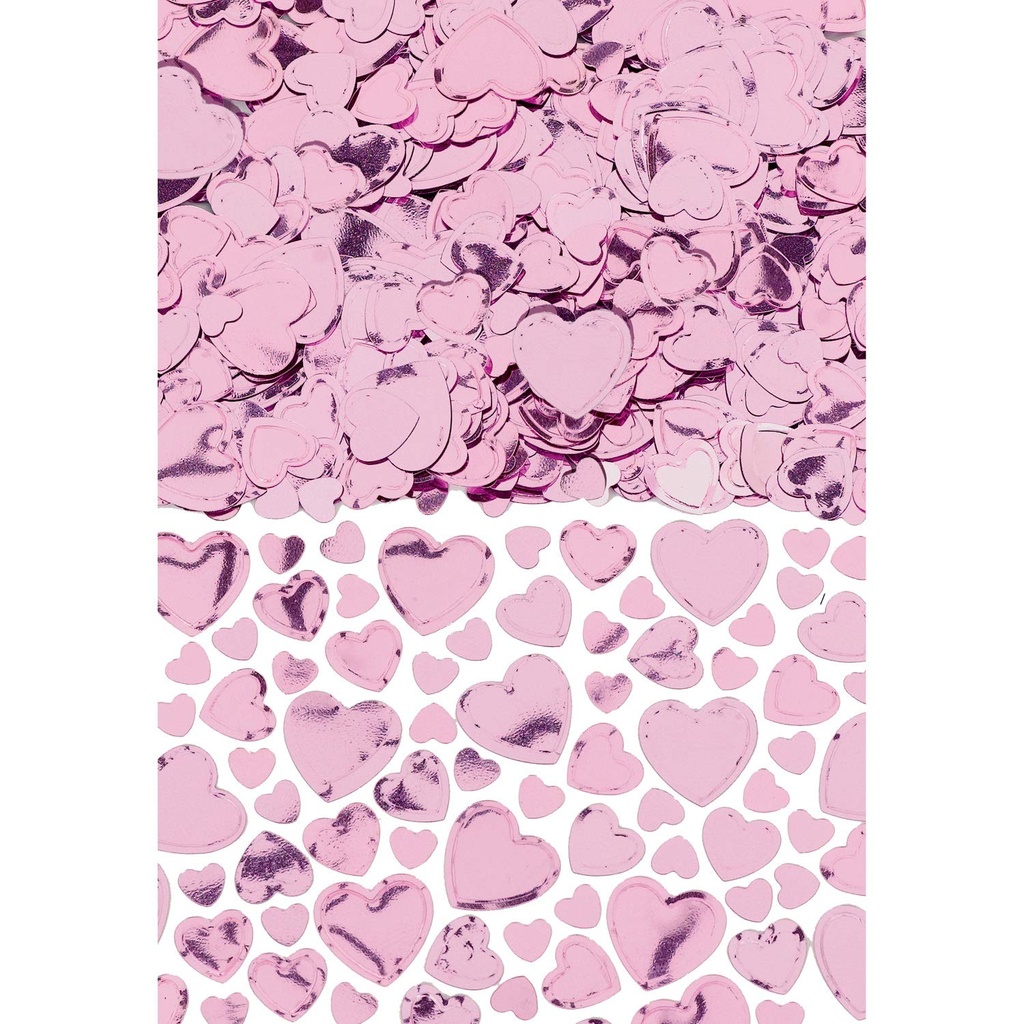 Confetti Corazones Rosa 2.5 Oz