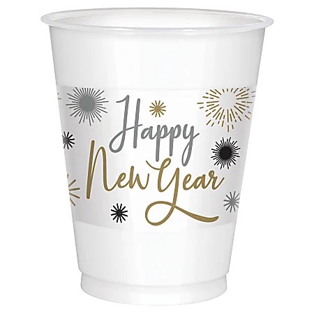 Vaso 16oz Happy New Year C/25