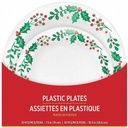 Plato 7" y 10" Plastico Muerdago C/20