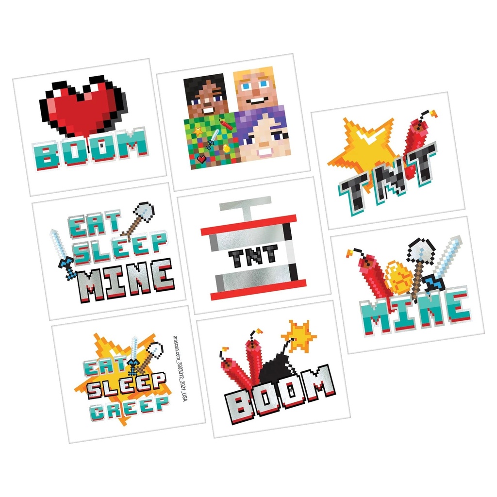 Tatuajes Pixel Party C/8