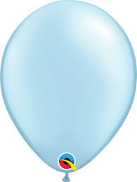 Globo 12" Azul Pastel Nacarado C/1