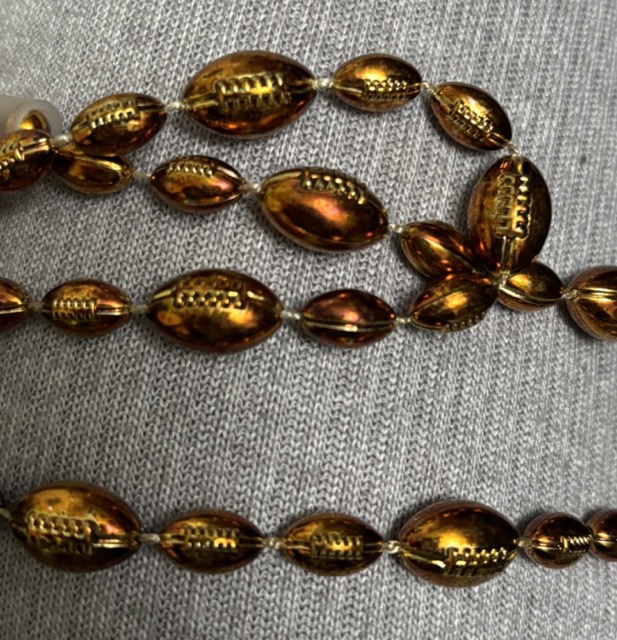 Collar Cuentas Futbol Americano C/1