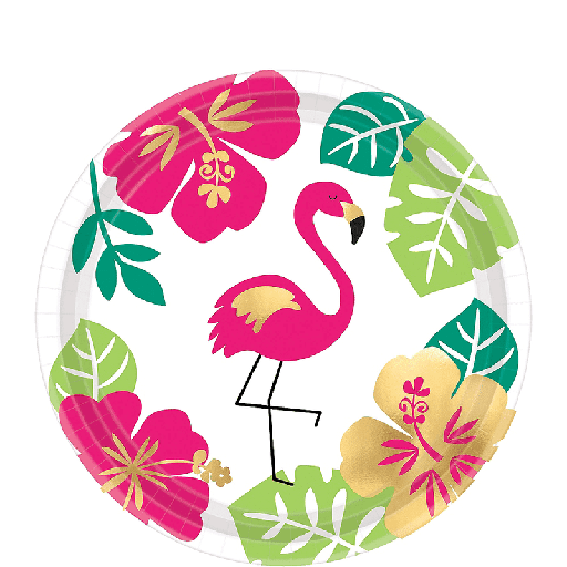 Plato 7" Aloha Flamingo C/8