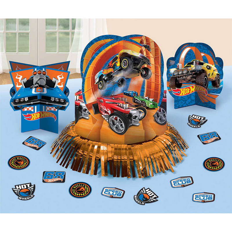 Kit De Decoracion De Mesa Hot Wheels C/1