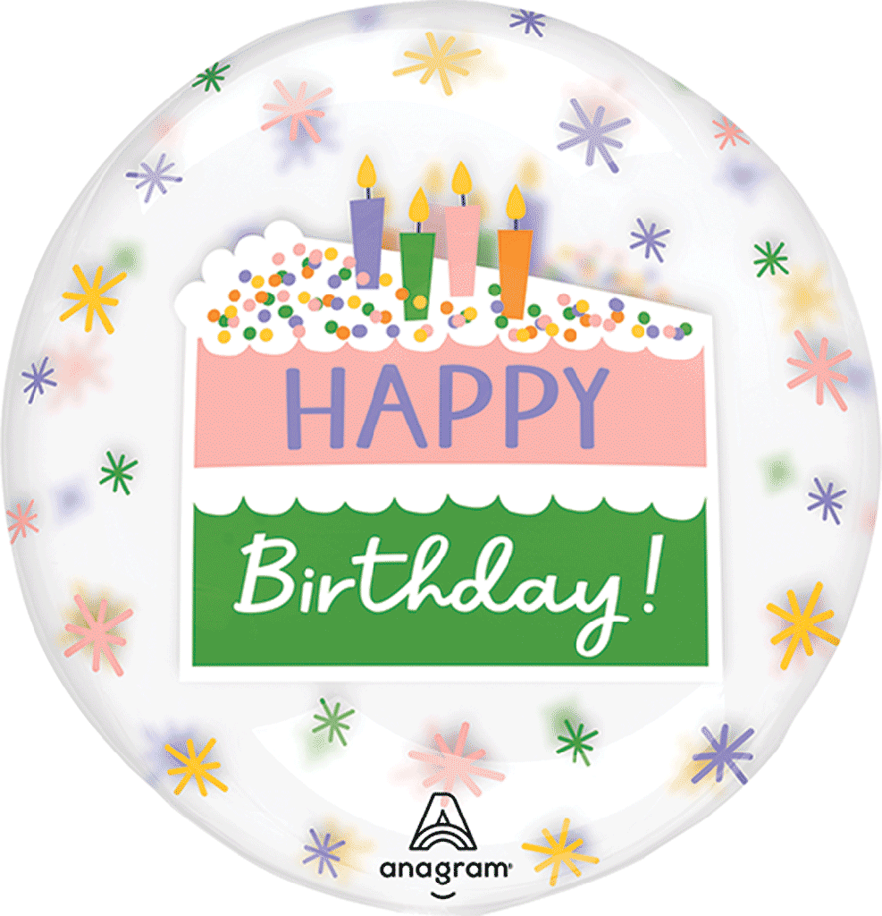 Burbuja 18" Happy Bday Cake C/1