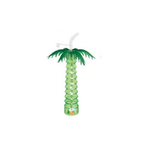Vaso 16oz Palmera Con Luz  C/1