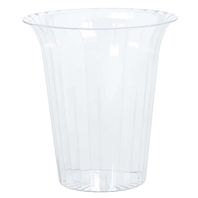 Clear Plastic Flared Cylinder Container Ch C/1