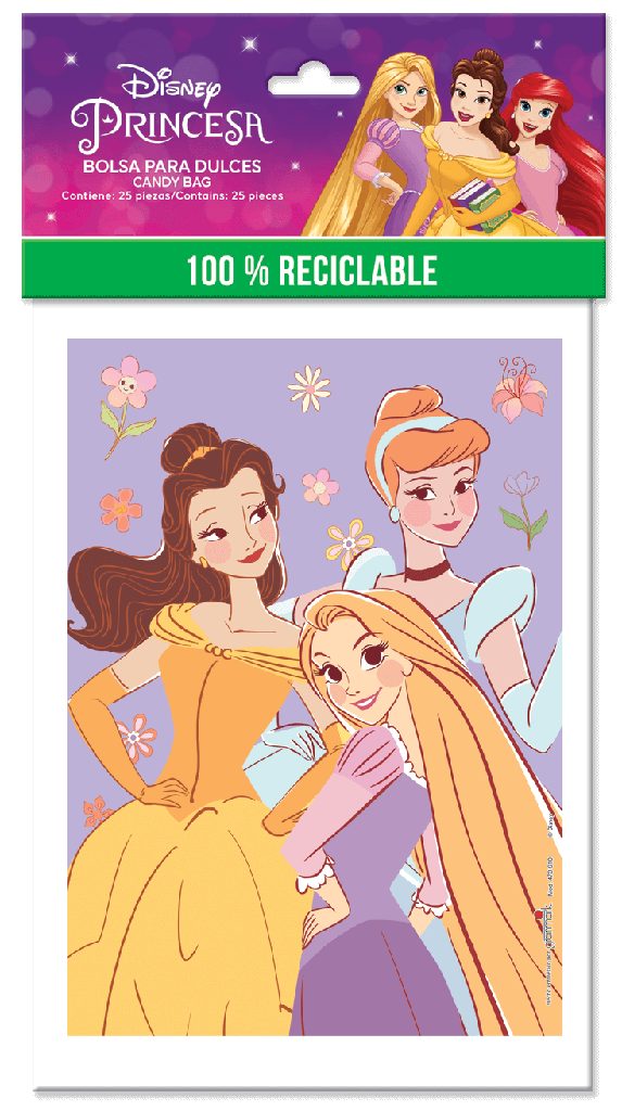 Bolsa P/Dulces Princesas  C/25