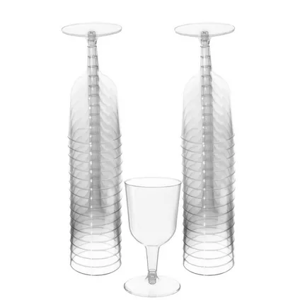 Copas De Vino Transparente C/32