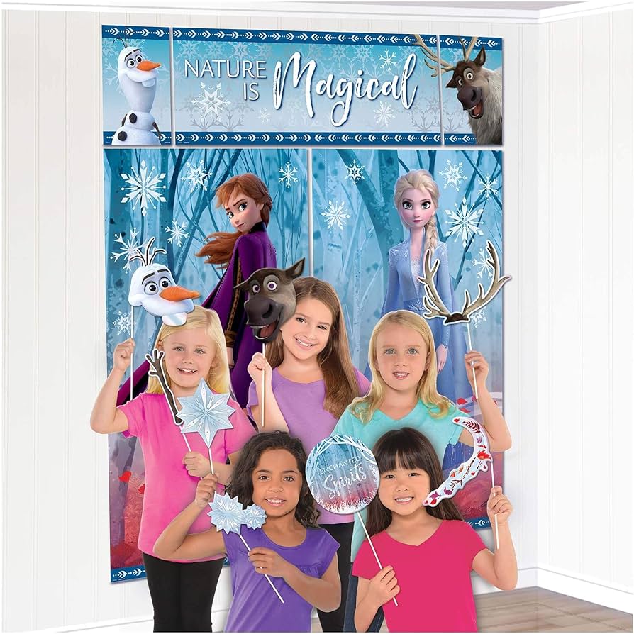 Escenario Para Fotos Con Accesorios Frozen C/12