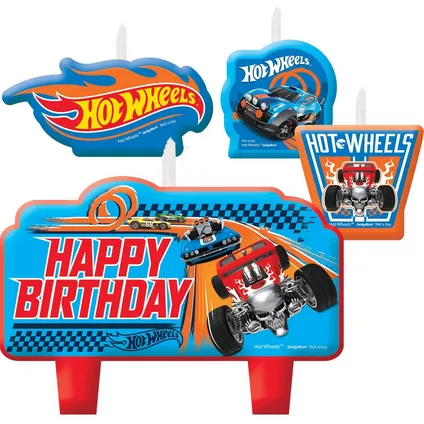 Juegos de Velas Hot Wheels C/4