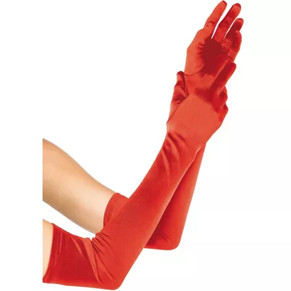 Guantes Largos Rojos C/1