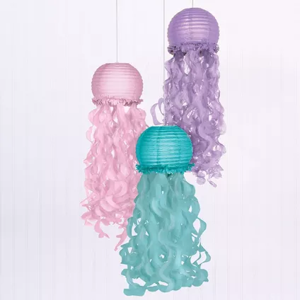 Faroles De Papel Jellyfish C/3