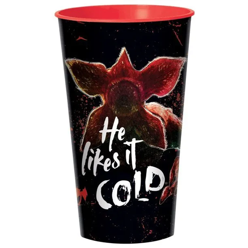 Vaso Plastico He Likes It Cold Stranger Things 32oz C/1