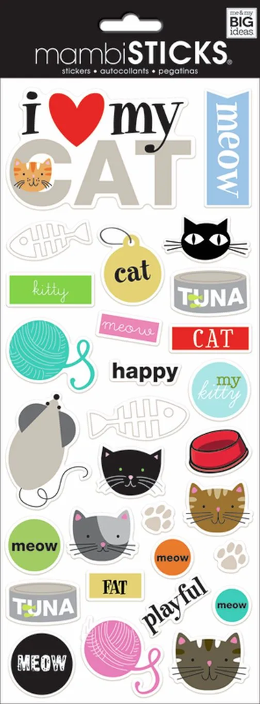 Planilla Stikers Gato C/1