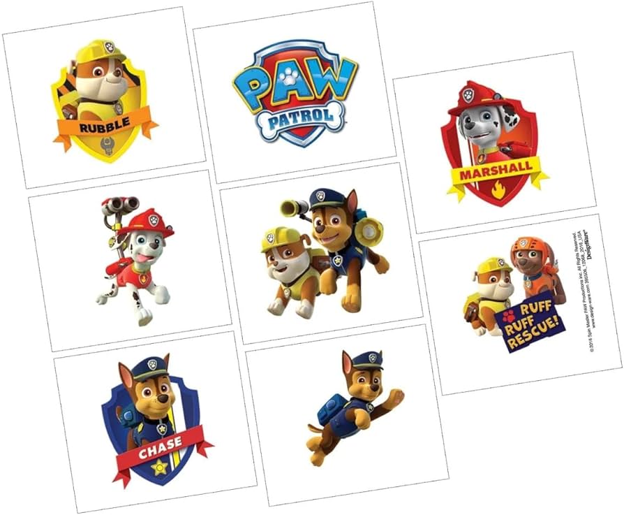 Tatoo Paw Patrol C/8