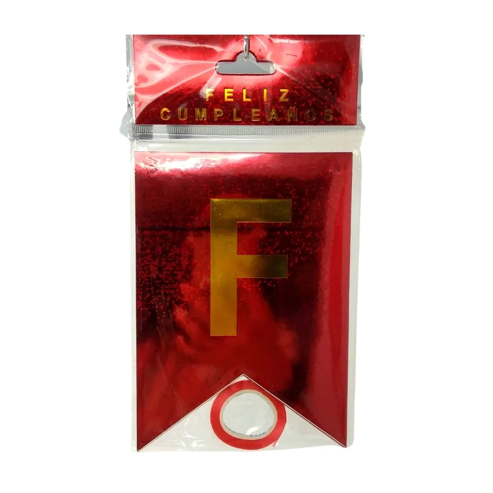 Banderin Holografico Rojo C/1