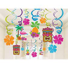 Swirl Decoracion Luau C/30