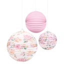 Paper Lamps Pink Blossoms C/3