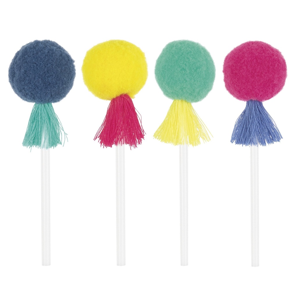 Food Picks Pom Pom And Tassel C/8