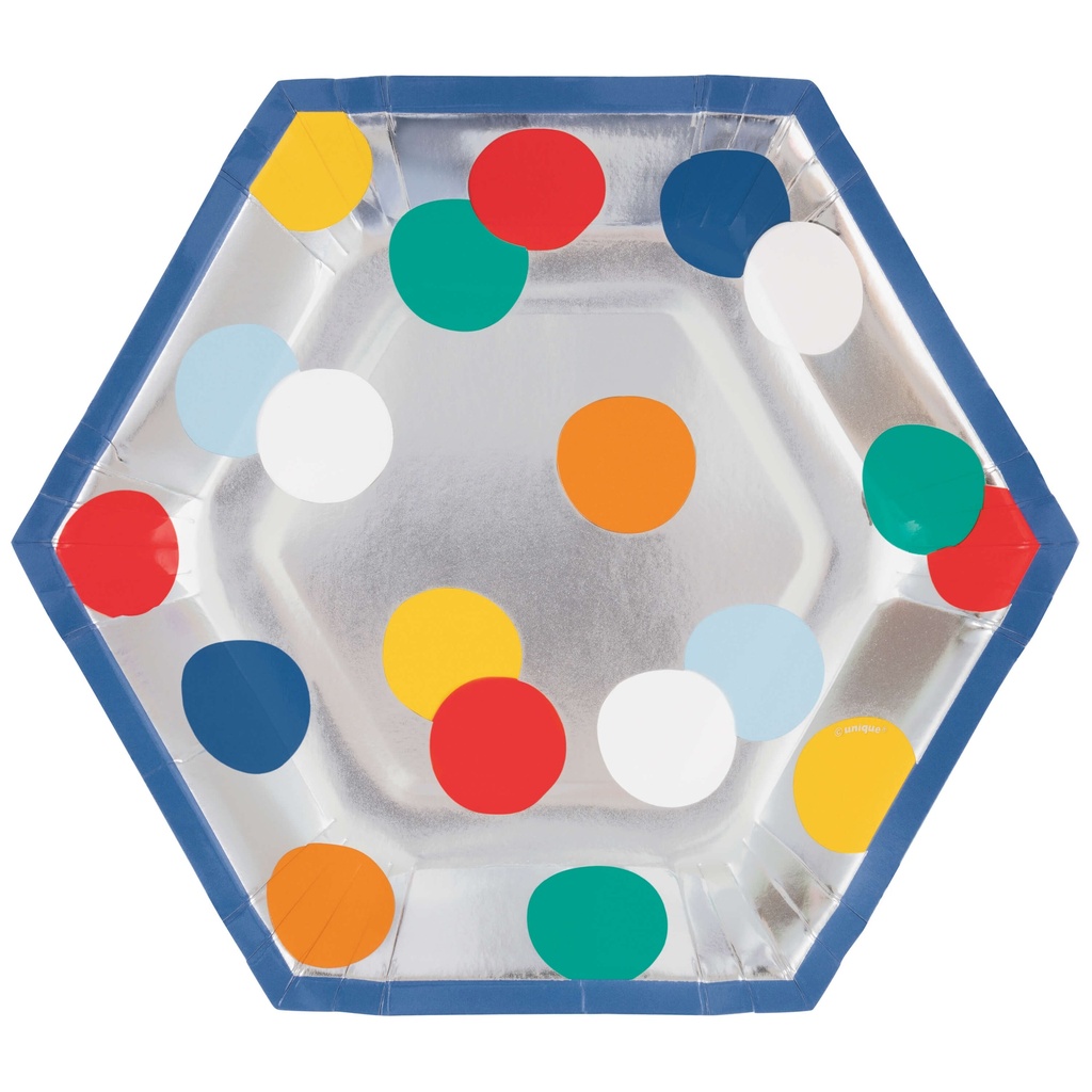 Plato 7" Birthday Dots C/8