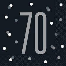 Servilleta G 70 Black & Grey C/16