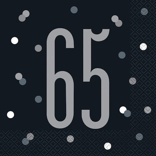 Servilleta G 65 Black & Grey C/16