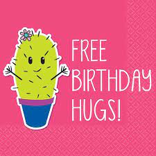 Servilleta CH Free Birthday Hugs! C/16