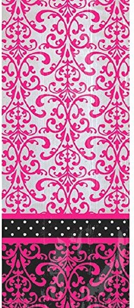 Bolsa Celofan Encaje Rosa C/25