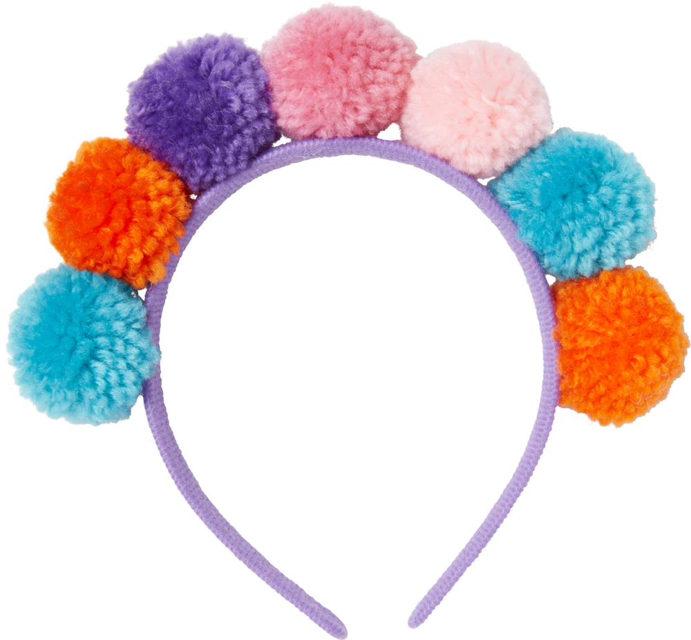 Tiara Pom Pom Colores C/1