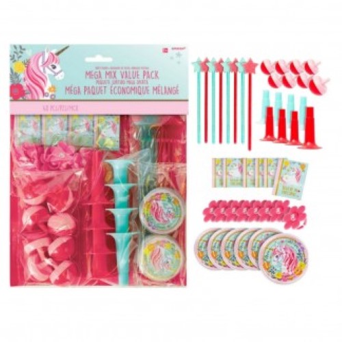 Mega Paquete de Juguetes Unicornio C/48