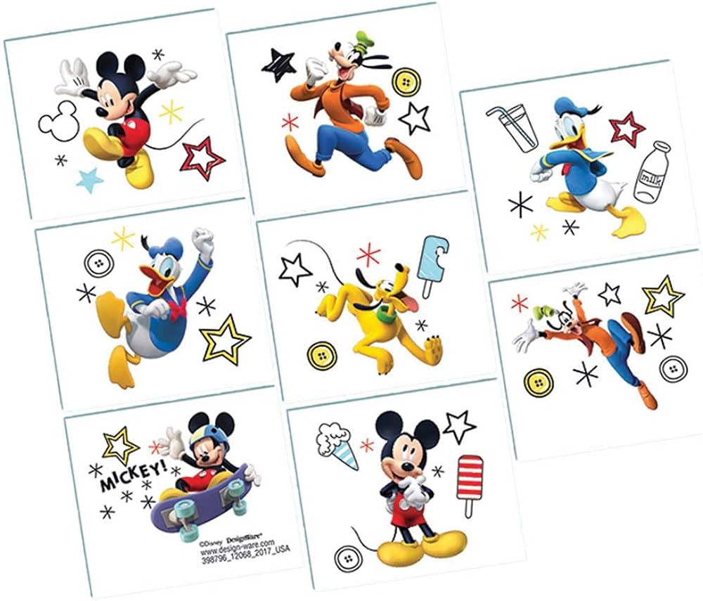 Tatuajes Mickey Mouse C/8