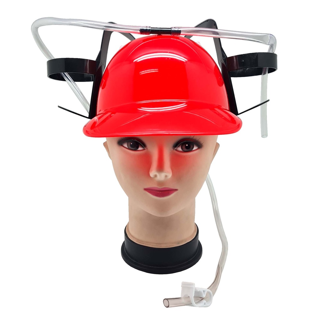 Casco Crazy Para Bebidas Rojo C/1