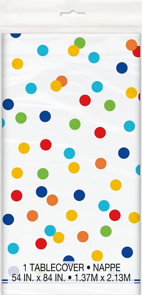 Mantel Rainbow Polka Dots C/1