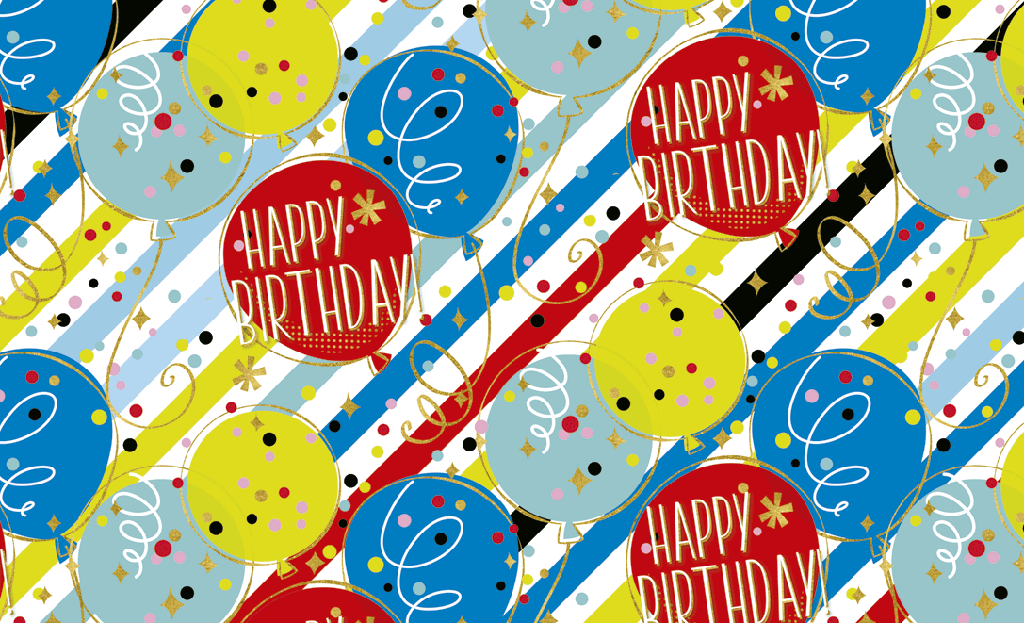 Papel Envoltura Happy Birthday Eileen Confetti C/1
