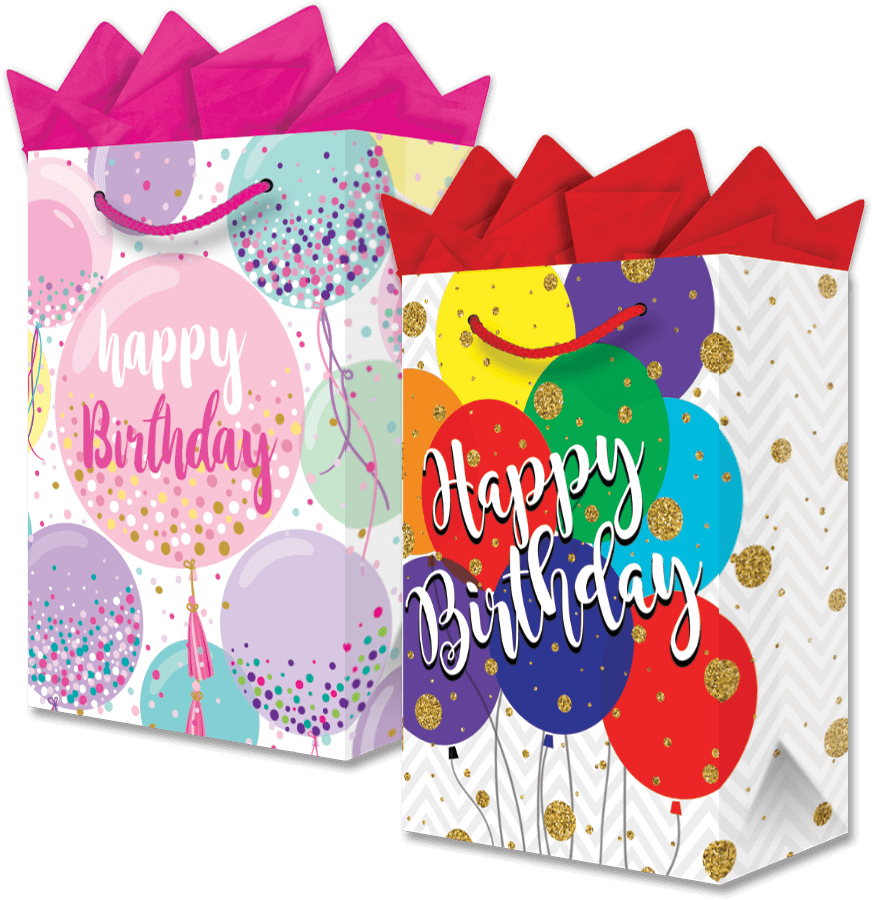 Bolsa Jumbo HBD Globos Gigantes C/1