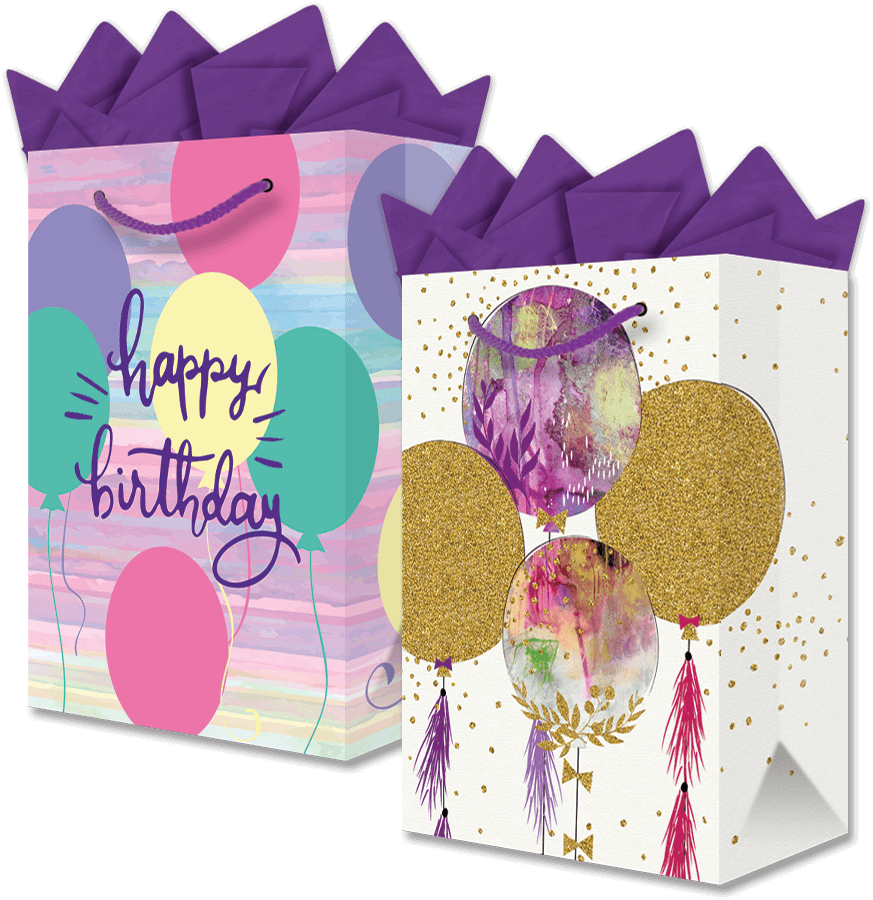 Bolsa Jumbo HBD Globos Serios C/1