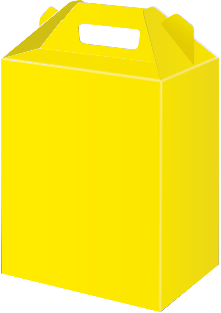 Caja Para Dulces Chica Amarillo C/6